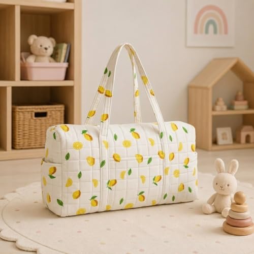 Image of MOM'S HOME New born Baby Organic cotton Travel Bag- Diaper Multipurpose Carry bags for Mothers | Pack -1 |
