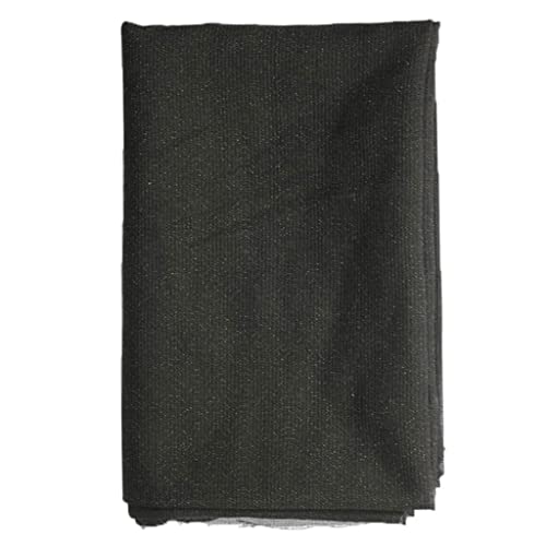 Amuzocity Entretela de Algodón Rígido de Tela Termoadhesiva Negra para Bolsa de Refuerzo por Metro - 1 Metro Cover
