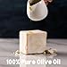 Shammoot Ostrich Virgin Olive Oil Nabulsi Soap Bar - 1 Pack 100% Pure Olive Oil Soap for Face & Body - Chemical Free Soap Bar for Men & Women (Original) Unscented - Hypoallergenic - Sensitive skin