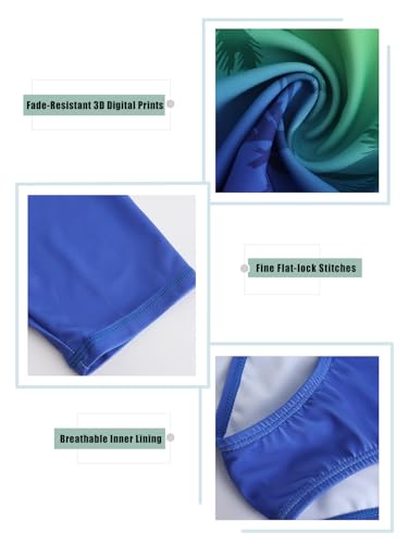Image of Girls One Piece Swimsuits Bathing Suit for Kids Girls Summer Swim Dress Short Sleeve Swimwear 3-16 Years
