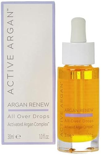 Active Argan All Over Drops for Face, Body and Hair (1 fl. oz.) Small, 1 Fl Oz