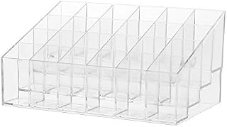 SGerste Lipsticks Organizer 24 Grid Lipstick Holder Lip Gloss Display Stand Makeup Lipstick Storage Box Transparent ABS