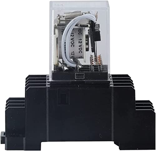 Interruptor de relé MY4NJ DPDT 220V AC con base de enchufe para cuadro eléctrico 6