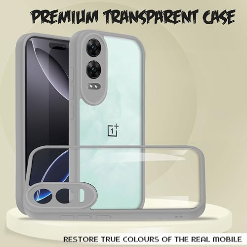 V-TAN Store V-TAN OnePlus Nord CE4 Lite 5G Case, Transparent, Gray - Image 6