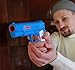 Zahar Toys Colt 1911 Toy Gun with 10 Colorful Soft Bullets, Ejecting Magazine and Pull Back Action