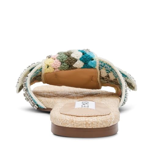 Steve Madden Women's Misha Sandal, Turquoise Multi, 9.5