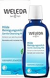 WELEDA Bio Milde Reinigungsmilch, porentiefe Naturkosmetik Gesichtsreinigung für trockene und normale Haut im Gesicht und am Hals, sanfte Reinigung ohne Austrocknen (1 x 100 ml)