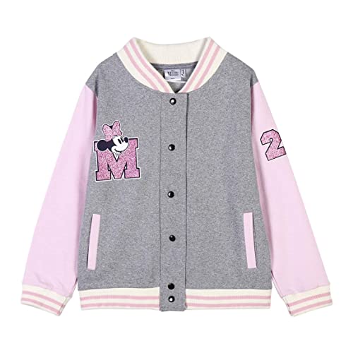 Sweatshirt Minnie Mouse en coton doux style veste college