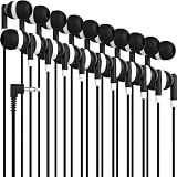 Maeline Bulk Earbuds 10 Pack Stereo Headphones Ideal for K-12-College Classrooms, Library, Travel, Gym, Museum, 3.5mm Plug, Tangle-Free Wired Earbuds for Phone, Tablet, Computer, Laptop