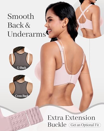 Image of Vinfact Plunge Jelly Bras for Women No Underwire Wireless Lift Full Coverage T Shirt Everyday Sleep Bra