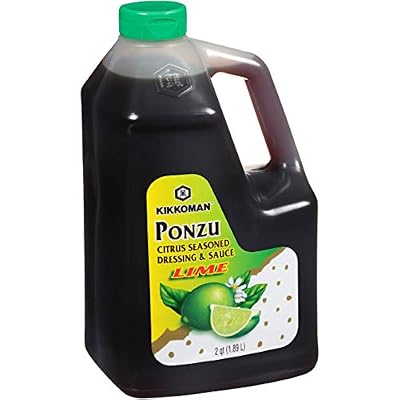 Kikkoman Ponzu Lime Plastic FS Bottle, 64 Fl Oz