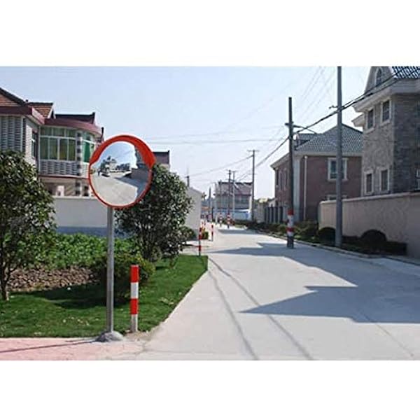 ZJYWMM 80 CM Specchio di Rotazione della Scuola Convex Safe Sicurezza Convessa Specchio di Sicurezza Convesso Base grandangolare Trasportatore a Lente Bassa grandangolare (Dimensioni: 80