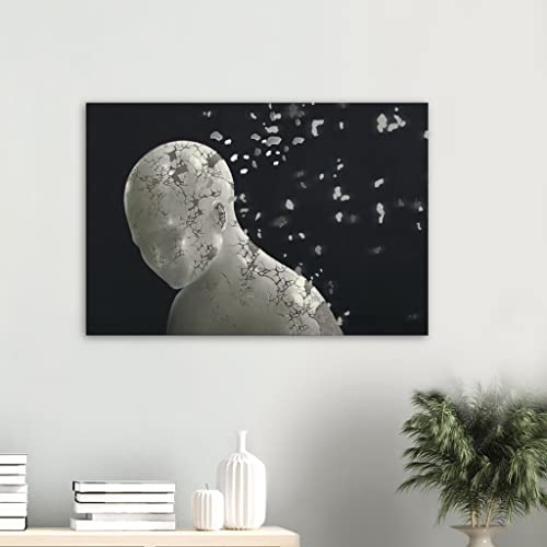 Art mural masculin Fragmented Mind toile encadrée finition luxe - 2