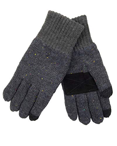Levi's Men's Touchscreen Warm Winter Glove, Charcoal Knit, Medium