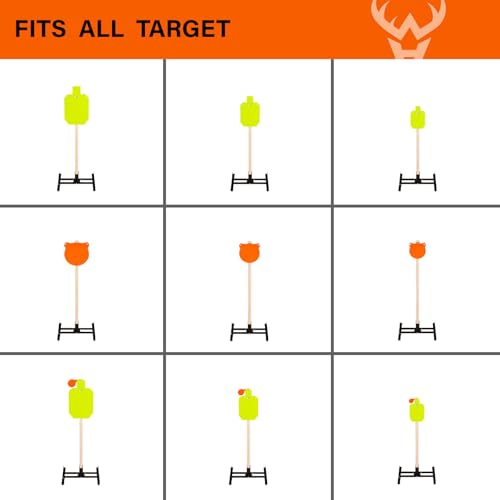 Image of Highwild 2x4 Target Stand Base for AR500 Steel Shooting Targets - Double T-Shaped Base for Shooting Range Outdoor