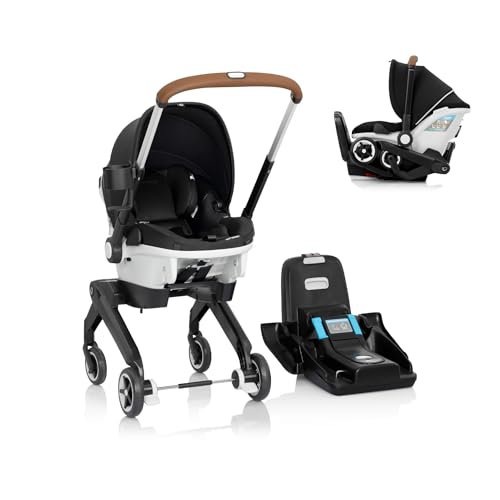 Image of Evenflo Gold Shyft DualRide with Carryall Storage Infant Car Seat and Stroller Combo (Onyx Black)