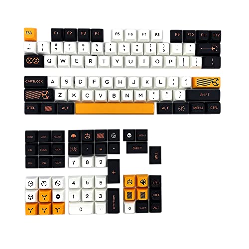Keycaps XDA PBT Finis les Caractères Effacés Clavier Cherry MX