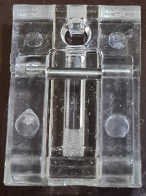 Image of ZENITH Invisible Plastic Zipper Small Pressure Foot for Automatic Electric Low Shank Sewing Machines - Steel Finish - Compatible with Usha, Janome, Brother, Singer & More