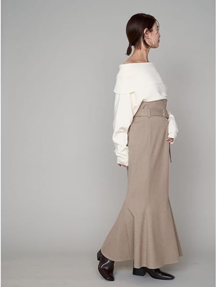 Amazon.co.jp: [フレイ アイディー] ベルト付きマーメイドスカート  