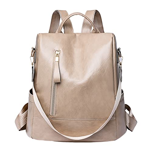 Generisch Mochila para mujer 2023 Mochila de textura suave de gran capacidad -Propósito Mochila Casual Mochilas Pequeñas para Adolescentes, Blanco, Talla única