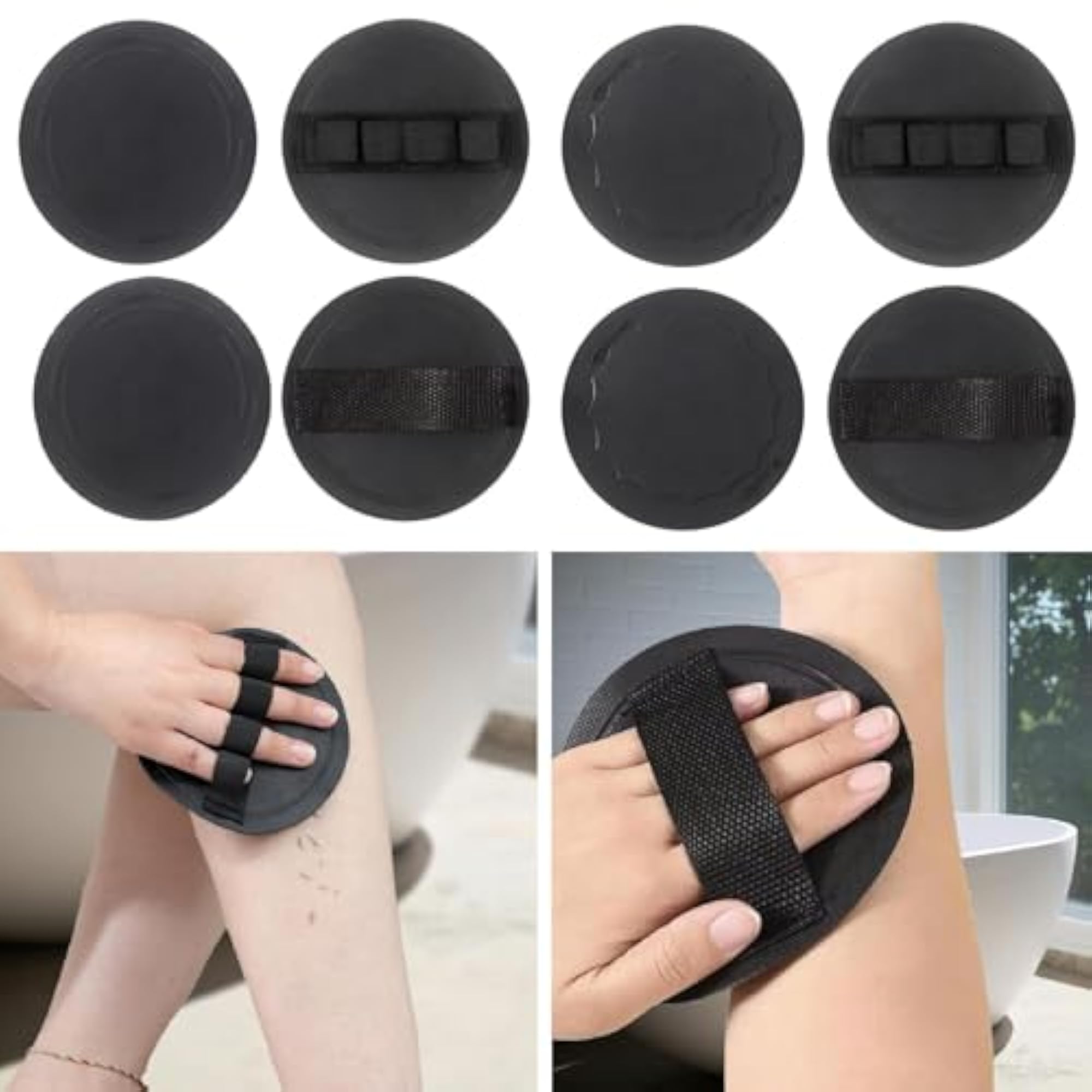 2x Exfoliating Gloves Body Scrubber, Smooth Skin