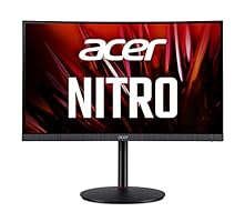 Acer Nitro XZ240QP Gaming Monitor 23,6 Zoll (60 cm Bildschirm) Full HD, 165Hz, 1ms(VRB), 2xHDMI 2.0, DP 1.2, höhenverstellbar, HDMI/DP FreeSync Premium, Schwarz