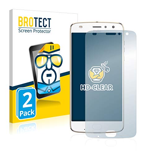 BROTECT (2 Stück Schutzfolie für Lenovo Moto Z2 Play Bildschirmschutz Folie Made in Germany, Ultra-Klar