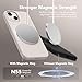 GONEZ Magnetic for iPhone 14 Case, Compatible with Magsafe, with Screen Protector + Camera Protector, Anti-Scratch Microfiber Lining, Liquid Silicone Shockproof Protective Phone Case, Stone