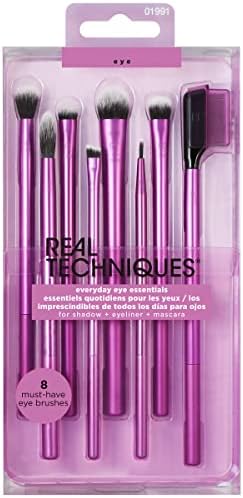 Real Techniques Everyday Eye Essentials 8-Piece Eyeshadow Brush Set, 1991