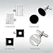 4 Pairs Cufflinks for Men Classic Tone Cufflinks Fashion Silver Black Round Rectangle Striped Cuff Links for Men Business Wedding Party Groom Shirt Suit Gifts