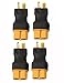 Readytosky XT60 Female to Male T Plug Connector Adapters No Wires RC LiPo Battery Connectors for Deans Male Connector to XT60 Female(4PCS)