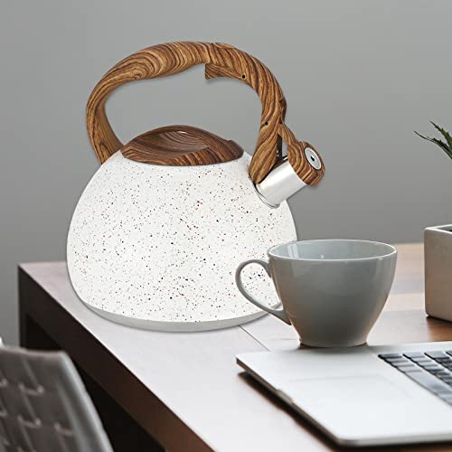Gazechimp Bule De, Capacidade De Madeira Alça De Aço Inoxidável Bule De Indução A Gás Café Chaleira