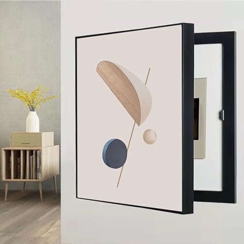 Modern Wall-Mounted Electrical Panel Cover | Stylish Meter Box Decorative Cover for Concealed Circuit Breaker & Fuse Boxes with Durable PS Frame