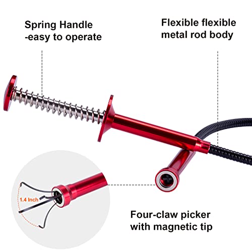 image for SARDVISA Bendable Flexible Magnetic Pickup Tool, 24'' Four Claw Grabbe