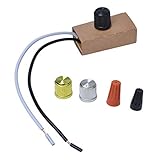 SC-239A Switch 200 Watt Manual Dimmer Replacement Kit for Wes-tek 6077B, Rotary Dimmer Switch with Knob for Incandescent/LED/Halogen Lamps