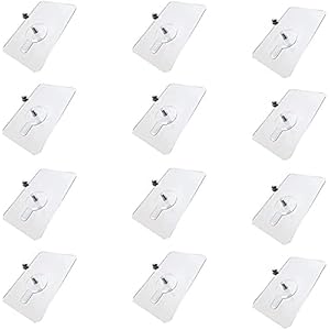 LYDL PVC Adhesive Nails Wall Hooks Heavy Duty Stick on Door Nail Free Screw Non-Trace No Drilling Nail Self Waterproof Adhesive Hanging Nails Hooks Holders Screws for Home Kitchen 24 41tetoEc3fS. SL500 . SS300