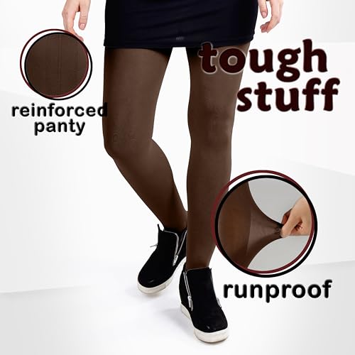 Image of Silky Toes Women's 60D Soft Opaque Tights 1-2 Pairs -Black White And Colored Stockings for Women