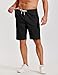 COOFANDY Mens Casual Dress Shorts Cotton Chino Shorts Fashion Classic Fit Resort Shorts Black