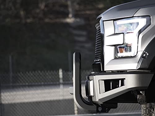 Image of Armordillo 7174320 AR Series Bull Bar Bumper Guard - Matte Black with Aluminum Skid Plate Fits 2010-2018 Dodge Ram 2500 /3500