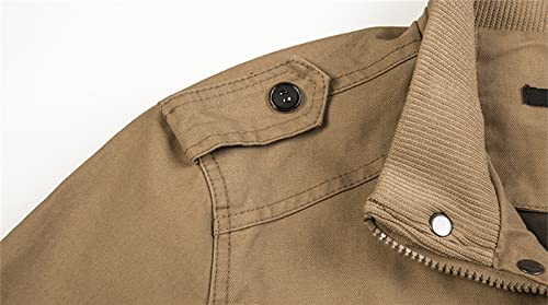Veste cargo bomber hommes style militaire décontracté en coton