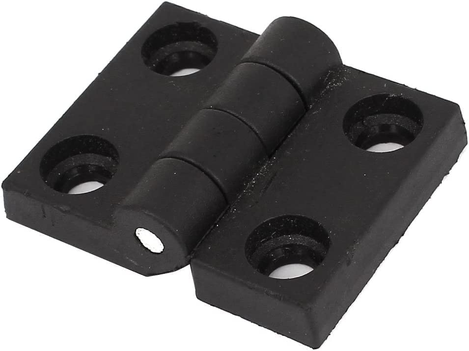Cerniere per Ante della Cucina, Clip per Ante dell'Armadio, Cerniera per Tubo per Porta Nera piegata da 50 mm x 40 mm