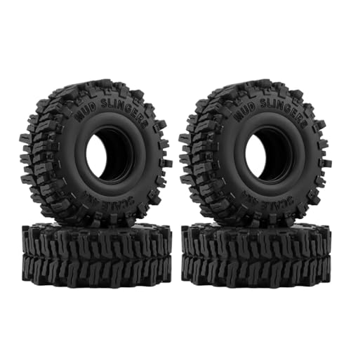 Pneus RC 1.0 haut de gamme en caoutchouc collant 64mm pour SCX24 et TRX4M