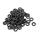 uxcell® M3x6mmx1mm Plastic Round Flat Washer Gasket Seal Ring Black 100 Pcs