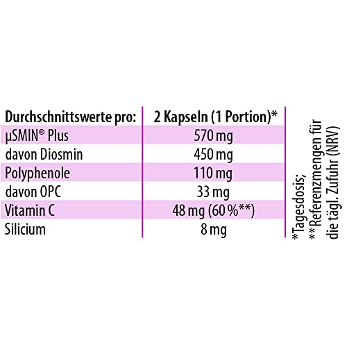 Venen-Tabletten Diosmin OPC ProVenis von Dr. Jacob’s