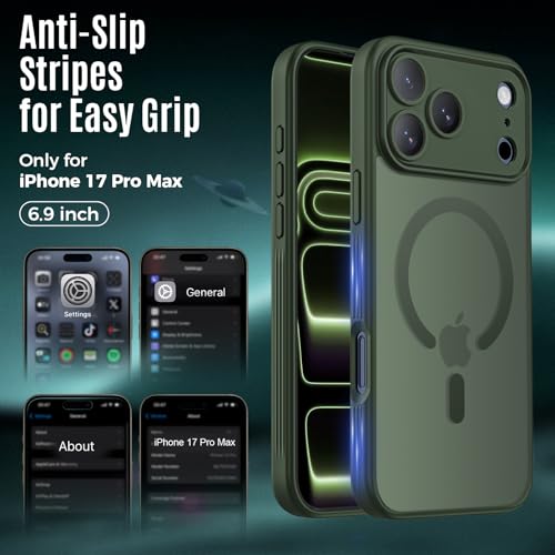 Image of Symcele Designed for iPhone 17 Pro Max Case,Alpine Green