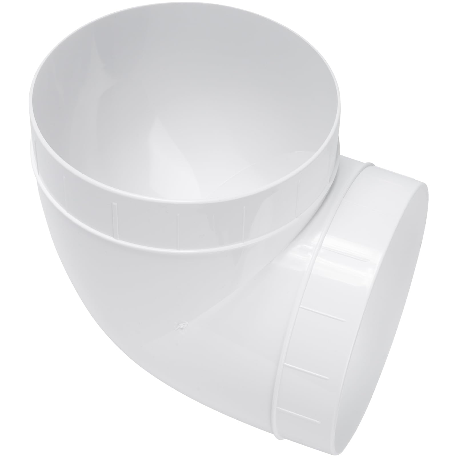Connecteur de conduit en plastique pour hotte de cuisine raccordement coude 90 pratique
