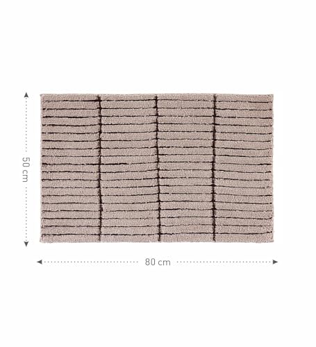 Image of Obsessions Soft & Plush Bath Mat | Quick Dry, Stain & Skid Resistant | Luxuriously Soft, Long Lasting Color | TPR Latex Backing, Size 50x80 cm, Brown
