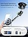 MAGIC JOHN Magnetic Car Phone Holder [Strong Suction&Strong Magnetic] 360° Adjustable Car Phone Mount for Windshield, Ultra-Durable Metal, Suction Cup Car Phone Mount for iPhone Samsung All Smartphone
