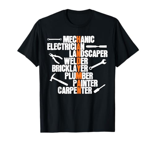 El mejor diseño de manitas para hombres y mujeres, herramientas de reparación Camiseta