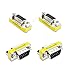 VGA/SVGA 15pin Gender Changer Adapter Male to Female Cable Extender Connector 4 Pack